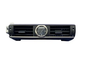 2014-2016 Lexus IS350 Black Center Dashboard Air Vent Assembly with Clock - Front (Used OEM)