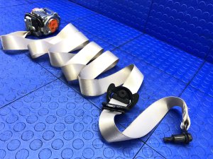 2020-2025 BMW M8 Beige M Sport Seat Belt Assembly with M Stitching - Front (Used OEM)