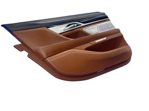 2016-2022 BMW 740i Black Door Interior Trim Panel - Rear, Left (Driver) (Used OEM)