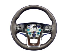2021-2023 Ford Explorer Brown King Ranch Leather Steering Wheel - Front (Used OEM)