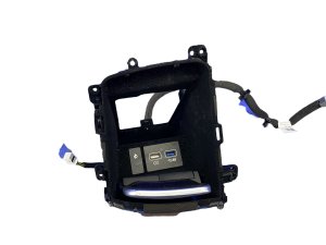 2022-2023 Genesis GV70 Black Center Console Storage Compartment Box - Front (Used OEM)