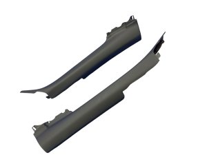2010-2015 Audi R8 Black A-Pillar Trim Cover Panel Set - Front (Used OEM)
