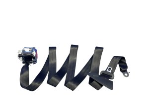 2019-2024 Audi A8 Black Seat Belt Assembly - Rear, Left (Driver) (Used OEM)