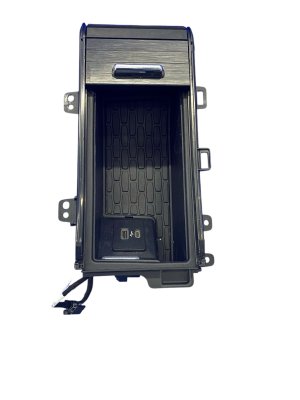 2020-2024 Lincoln Aviator Black Center Storage Compartment with Sliding Door - Front (Used OEM)