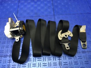 2012 Lexus LS600h Black Seat Belt Assembly - Front (Used OEM)