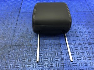 2010-2019 Jaguar XJ Black Seat Leather Headrest - Front, Right (Passenger) (Used OEM)