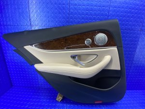 2017-2023 Mercedes-Benz E500 Beige Door Interior Trim Panel - Rear, Left (Driver) (Used OEM)