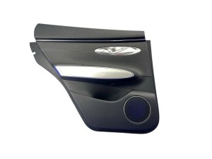 2022-2025 Genesis GV70 Black Door Interior Trim Panel with Aluminum Trim - Rear, Left (Driver) (Used OEM)
