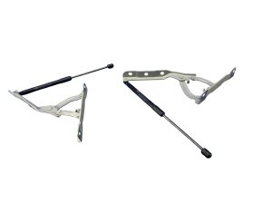 2021-2025 Kia K5 Hood Hinge and Lift Shock Assembly - Front, Right (Passenger) (Used OEM)