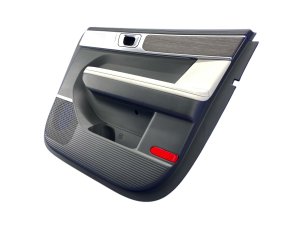 2024-2025 Hyundai Santa Fe Gray Door Interior Trim Panel with Woodgrain - Front, Right (Passenger) (Used OEM)