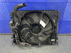 2014-2020 Maserati Quattroporte A/C Condenser Radiator and Cooling Fan Assembly (Used OEM)