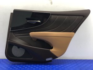 2018-2020 Lexus LS500 Brown Door Interior Trim Panel - Rear, Right (Passenger) (Used OEM)