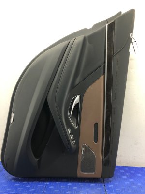 2014-2020 Mercedes-Benz S320 Brown Door Interior Trim Panel with Premium Audio - Rear, Left (Driver) (Used OEM)