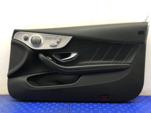 2017-2018 Mercedes-Benz C280 Black Door Interior Trim Panel - Front, Right (Passenger) (Used OEM)