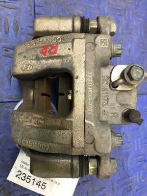 2015-2016 Hyundai Genesis Disc Brake Caliper with Bracket - Rear, Right (Passenger) (Used OEM)