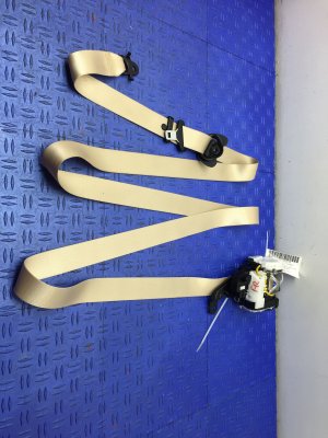 2018-2023 BMW M5 Beige Seat Belt Assembly with Active Protection - Front, Right (Passenger) (Used OEM)