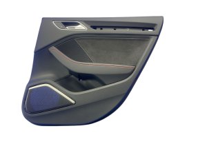 2017-2020 Audi RS3 Black Door Interior Trim Panel - Rear, Right (Passenger) (Used OEM)