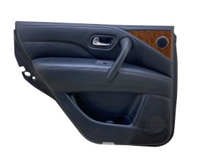 2018-2021 INFINITI QX80 Black Door Interior Trim Panel - Rear, Left (Driver) (Used OEM)
