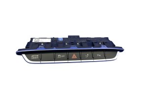 2016-2023 Audi TT Black Hazard Spoiler Park Assist Drive Select Traction Control Switch Panel - Front (Used OEM)