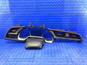 2017-2021 Honda Civic Black Front Dashboard AC Heater Vent Trim Assembly (Used OEM)