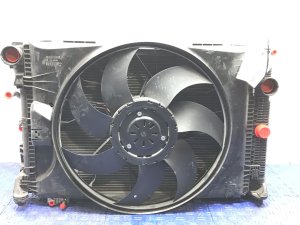 2008-2015 Mercedes-Benz C280 Radiator and A/C Condenser Cooling Fan Assembly (Used OEM)