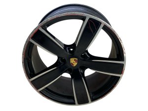 2019-2023 Porsche Cayenne Black 22x11.5 5-Spoke Alloy Wheel - Rear (Used OEM)