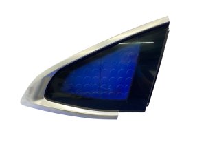 2021-2025 BMW M4 Silver Quarter Glass with Silver Moulding - Rear, Right (Passenger) (Used OEM)
