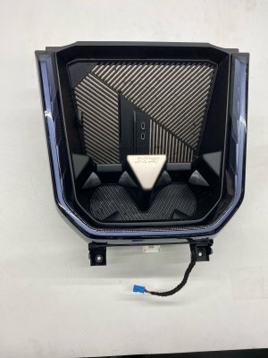 2025 BMW X3 Black Center Console Cup Holder Storage Tray with Wireless Charger and USB Hub (Used OEM)