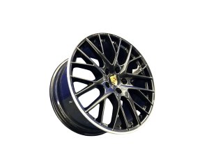 2017-2023 Porsche Panamera Black 21x11.5 10 Y-Spoke Gloss Black Rear Alloy Wheel (Used OEM)