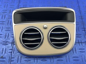 2014-2017 Mercedes-Benz S320 Beige Center Console Air Vent Grille and Storage Tray - Rear (Used OEM)