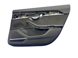 2019-2021 Audi A8 Black Door Interior Trim Panel - Rear, Right (Passenger) (Used OEM)