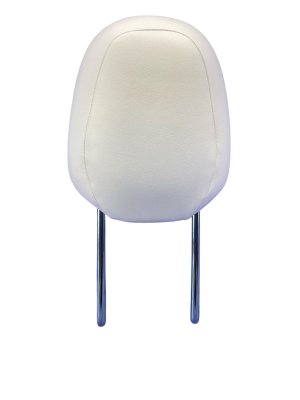  Tesla Model 3 White Seat Leatherette Headrest - Front, Right (Passenger) (Used OEM)