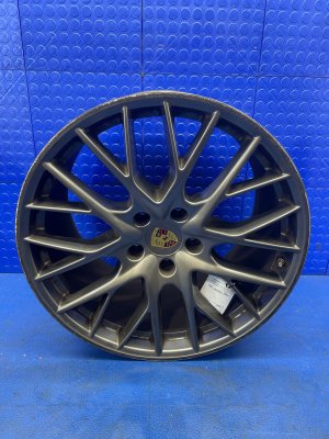 2017-2023 Porsche Panamera 21x11.5 10 Y-Spoke Platinum Painted Rear Alloy Wheel (Used OEM)