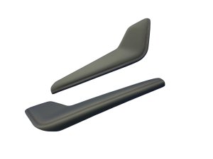 2025 Ford Explorer Black Center Console Trim Cover Panel Set - Front (Used OEM)
