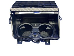2021-2025 BMW M4 Silver Center Console Storage Compartment and Cup Holder Assembly - Front (Used OEM)