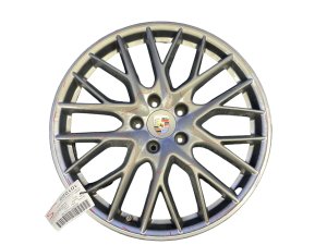 2017-2023 Porsche Panamera 21x9.5 10 Y-Spoke Painted Platinum Alloy Wheel (Used OEM)