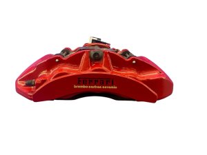 2015-2018 Ferrari California T Red Carbon Ceramic Disc Brake Caliper - Front, Left (Driver) (Used OEM)