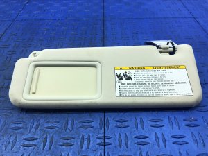 2018-2022 Lexus LS500 White Ultrasuede Sun Visor - Front, Left (Driver) (Used OEM)