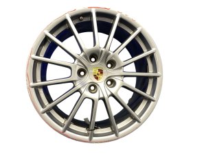 2010-2016 Porsche Panamera Silver 20x9.5 15-Spoke Magnesium Finish Alloy Wheel (Used OEM)