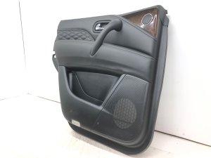 2011-2013 INFINITI QX56 Black Door Interior Trim Panel with Technology Package - Rear, Left (Driver) (Used OEM)
