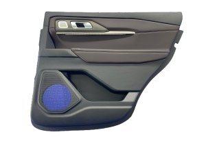 2025 Ford Explorer Black Door Interior Trim Panel with Sunshade - Rear, Right (Passenger) (Used OEM)