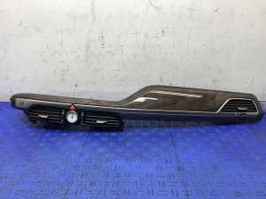 2017-2019 Genesis G90 Center Dashboard Analog Clock and Air Vent Trim Panel - Front (Used OEM)