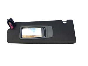 2017-2023 BMW 528i Black Illuminated Sun Visor with Vanity Mirror - Front, Left (Driver) (Used OEM)