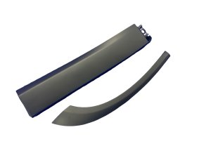 2023-2024 Fisker Ocean Black Lower Door Trim Moulding with Wheel Flare - Rear (Used OEM)