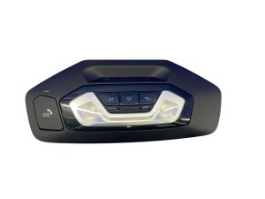 2019-2024 BMW M850i xDrive Overhead Console Dome Light Assembly with Sunroof and SOS Switches - Front (Used OEM)