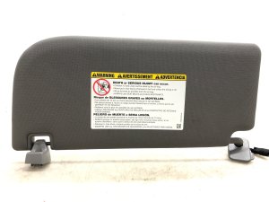2017-2022 Ford F-550 Super Duty Gray Illuminated Cloth Sun Visor - Front, Right (Passenger) (Used OEM)