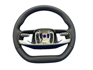 2022-2025 Lucid Air Black Flat Bottom Leather Steering Wheel (Used OEM)