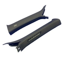 2016-2023 Audi TT Black Interior A-Pillar Trim Cover Panel Set with Vents - Front (Used OEM)