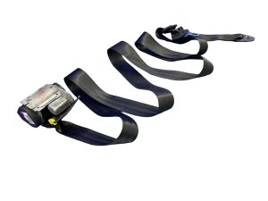 2006-2008 Lamborghini Gallardo Black Seat Belt Assembly - Front (Used OEM)