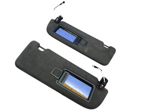 2019-2021 Audi S8 Black Sun Visor Set - Front, Right (Passenger) (Used OEM)